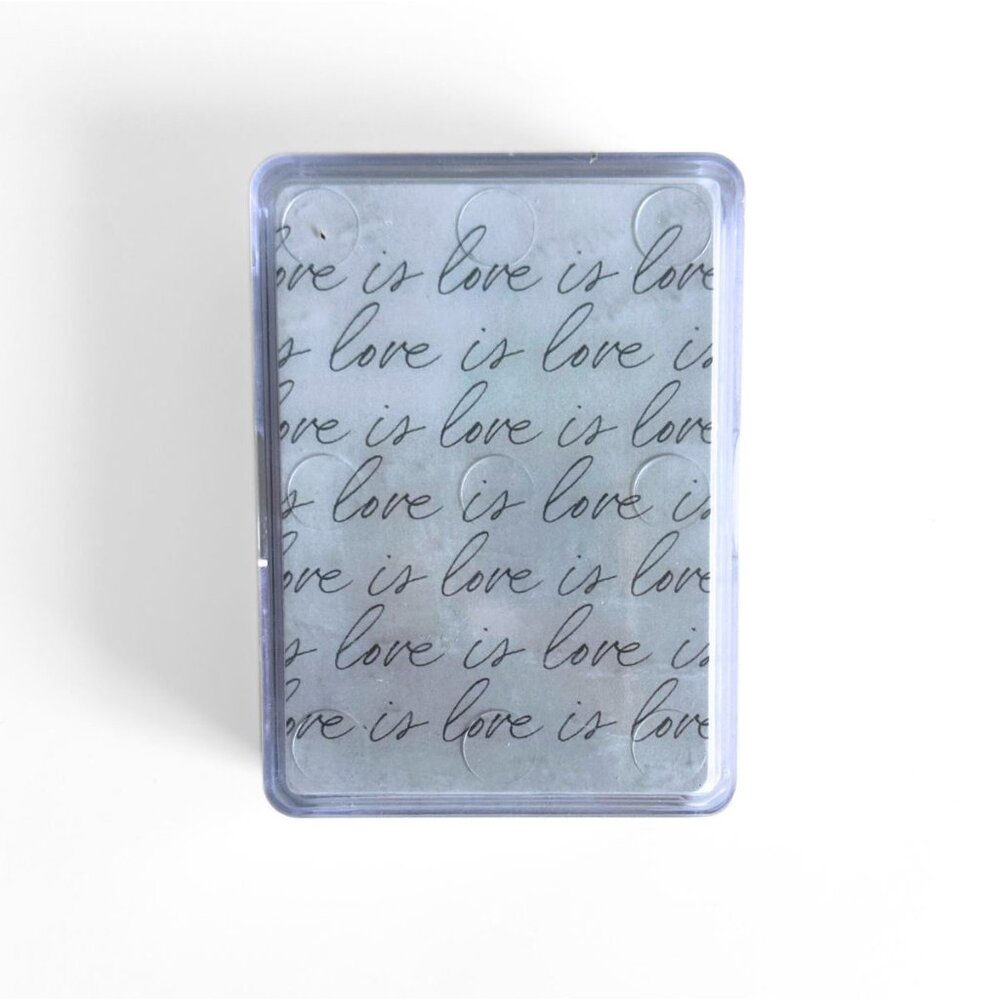 Playing Cards Poker Deck - Love is Love Script NWT